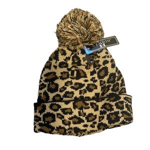 Leopard print hat